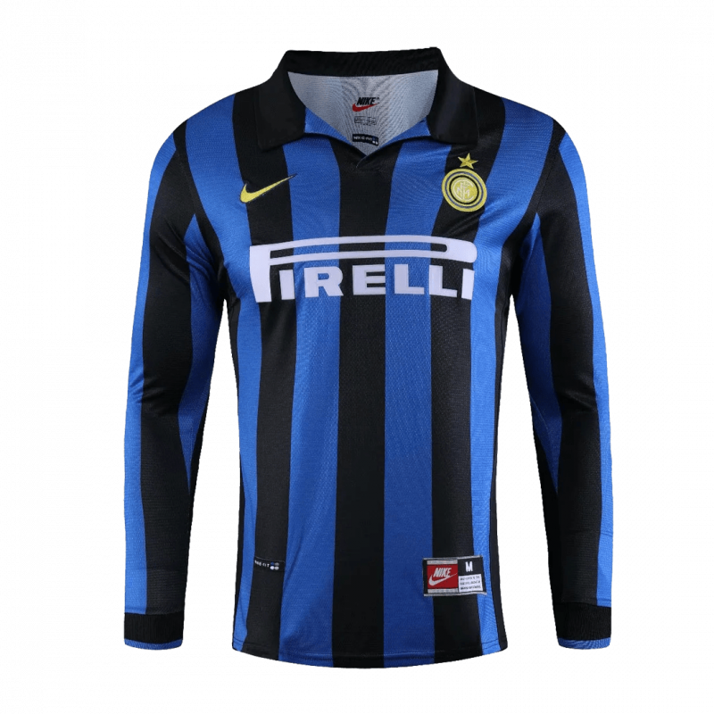 Retro Soccer Jersey Inter Milan Home Long Sleeve 1998/99