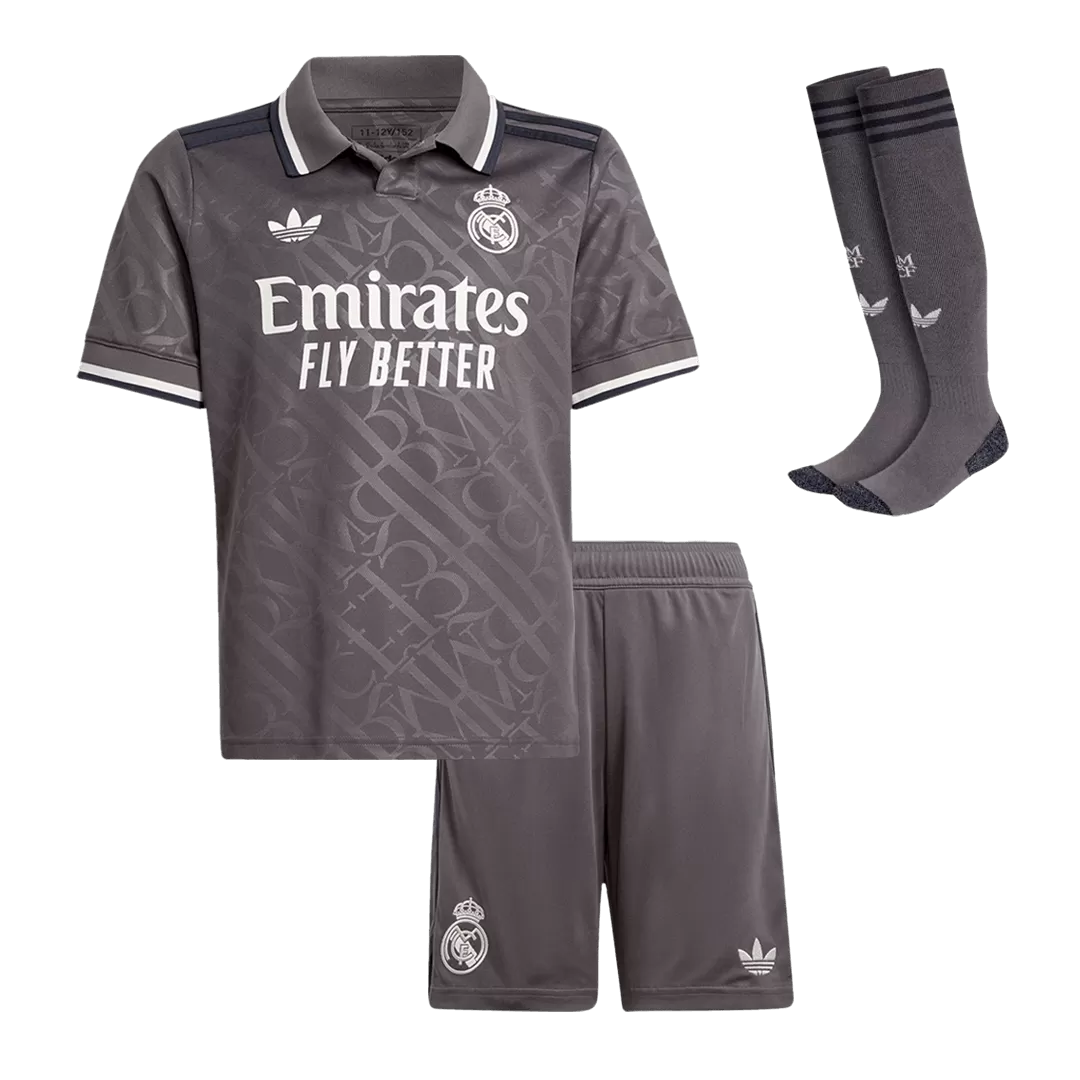 Real Madrid Third Away Kids Soccer Jerseys Full Kit