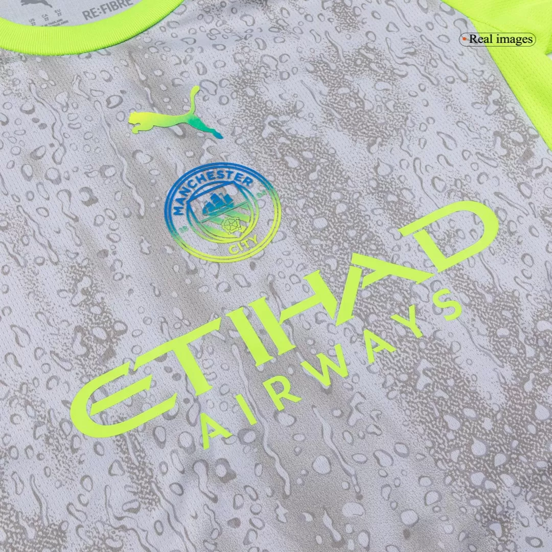 Manchester City Third Away Kids Soccer Jerseys Kit 2025/26 - Image 4