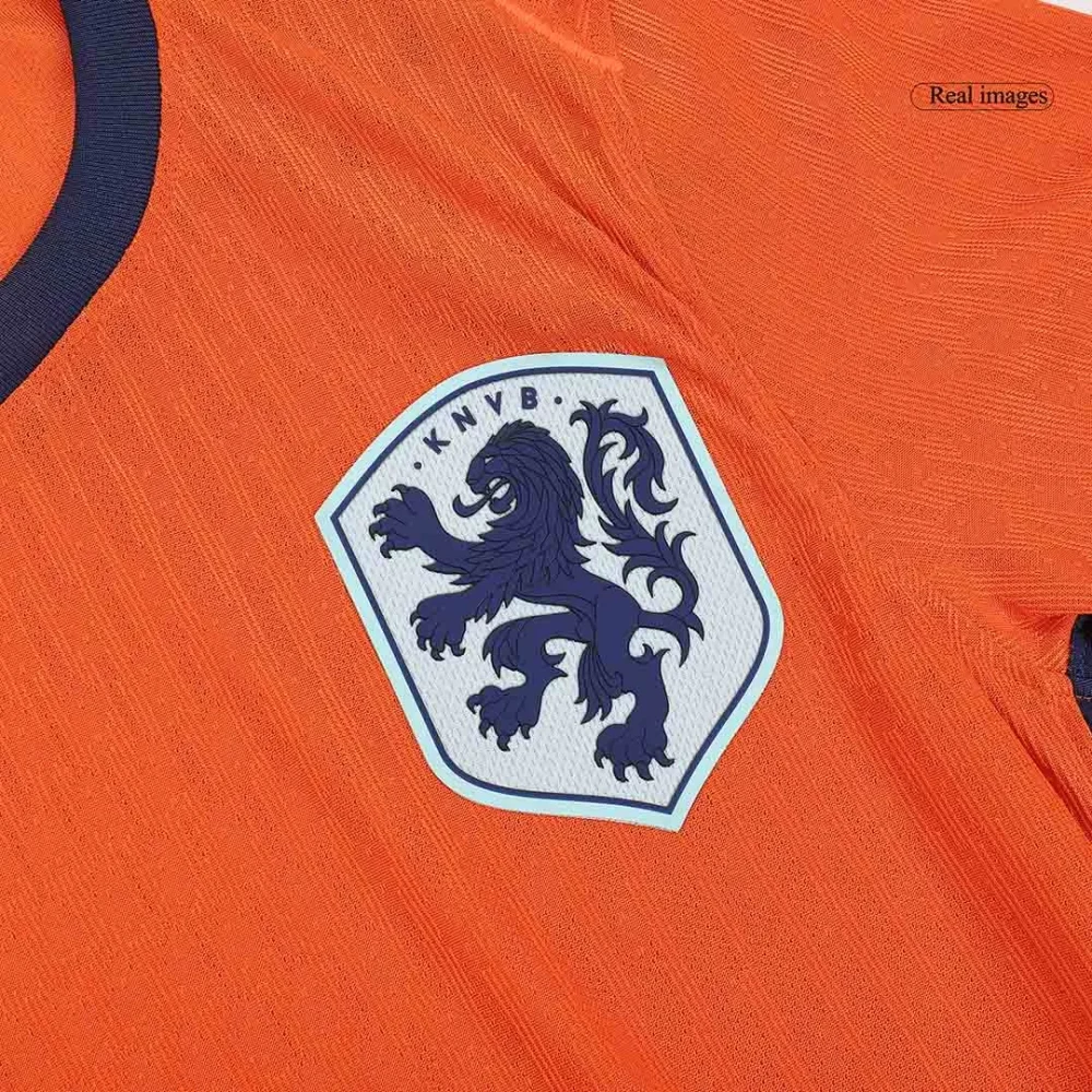Netherlands Home Authentic Soccer Jersey EURO - Image 8