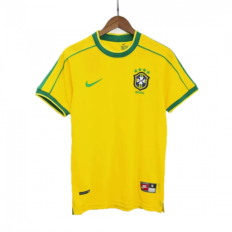 Vintage Soccer Jersey Brazil Home 1998