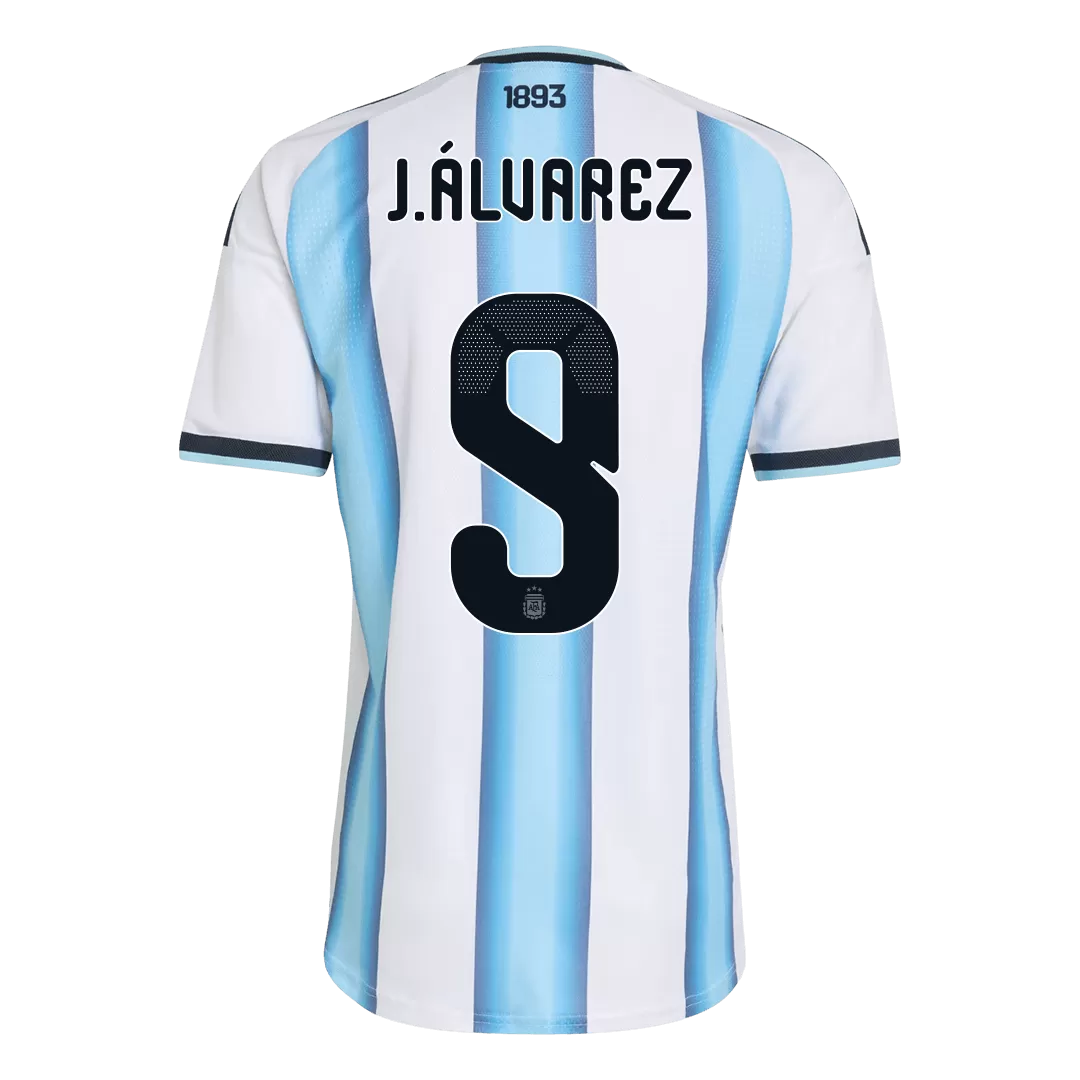 J.ÁLVAREZ #9 Argentina Home Player Version Jersey World Cup 2026 - Image 3