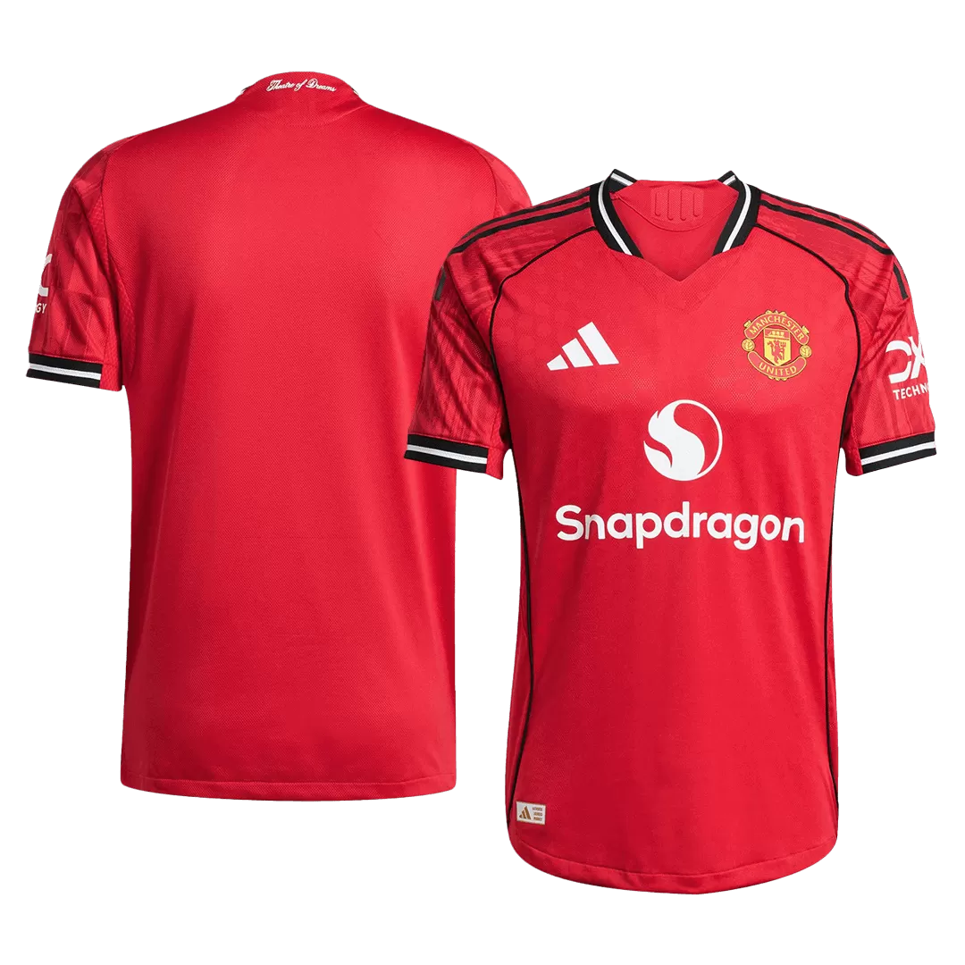 Manchester United Home Authentic Soccer Jersey 2025/26 - Image 3