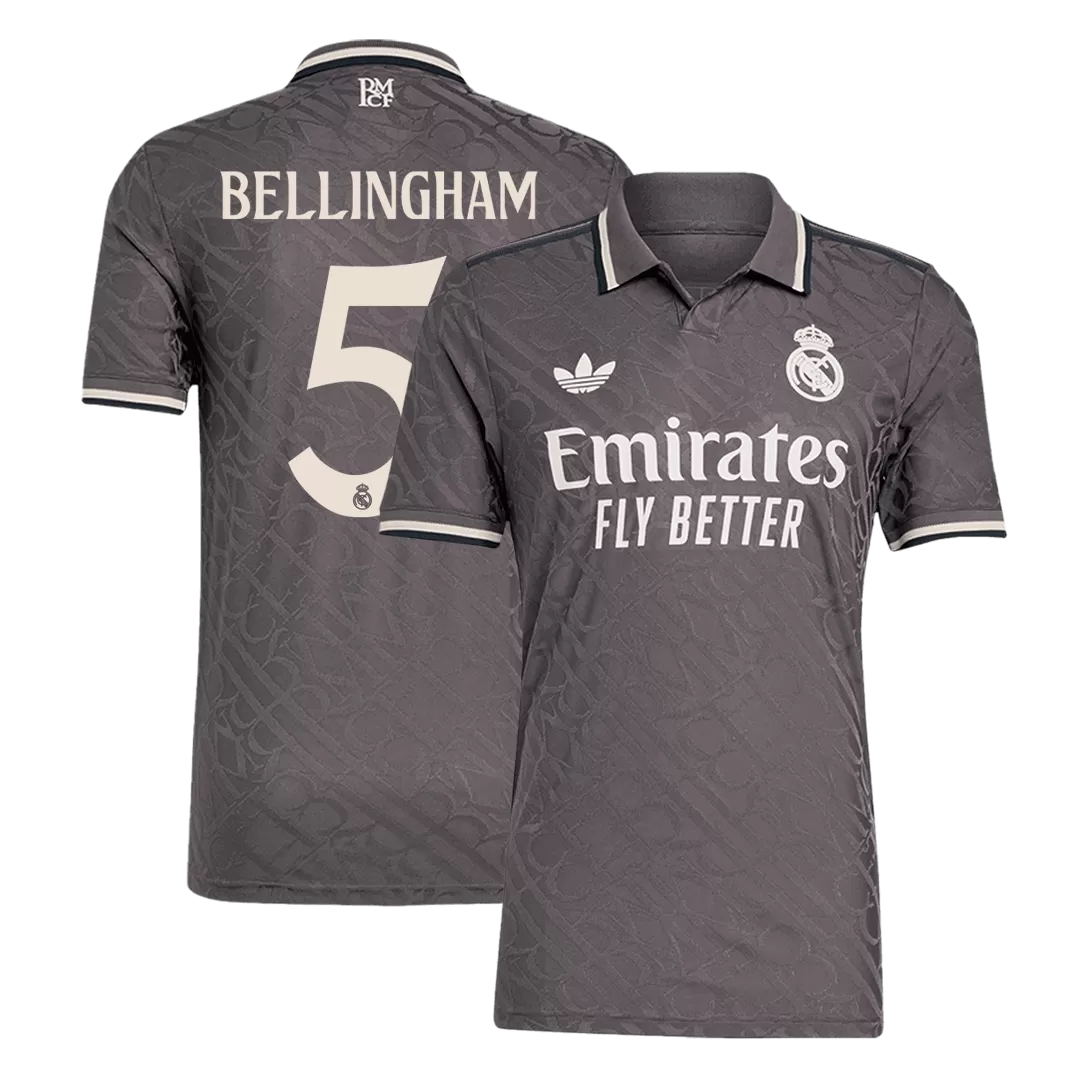 BELLINGHAM #5 Real Madrid Third Away Authentic Soccer Jersey