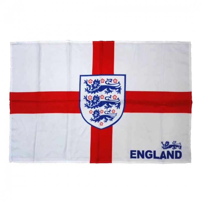 England Team Flag White
