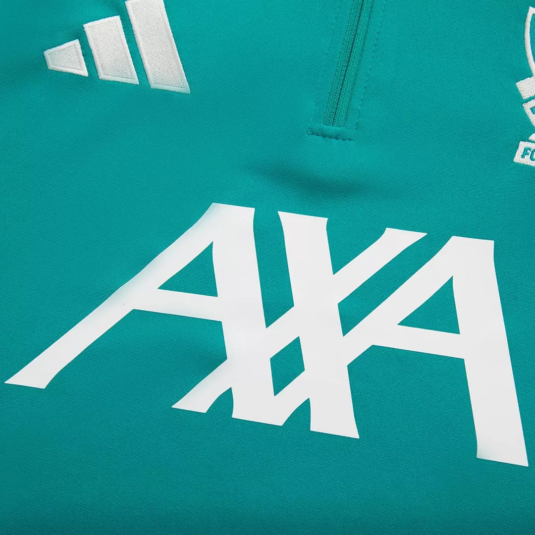 Liverpool 1/4 Zip Tracksuit 2025/26 Kids Green - Image 10