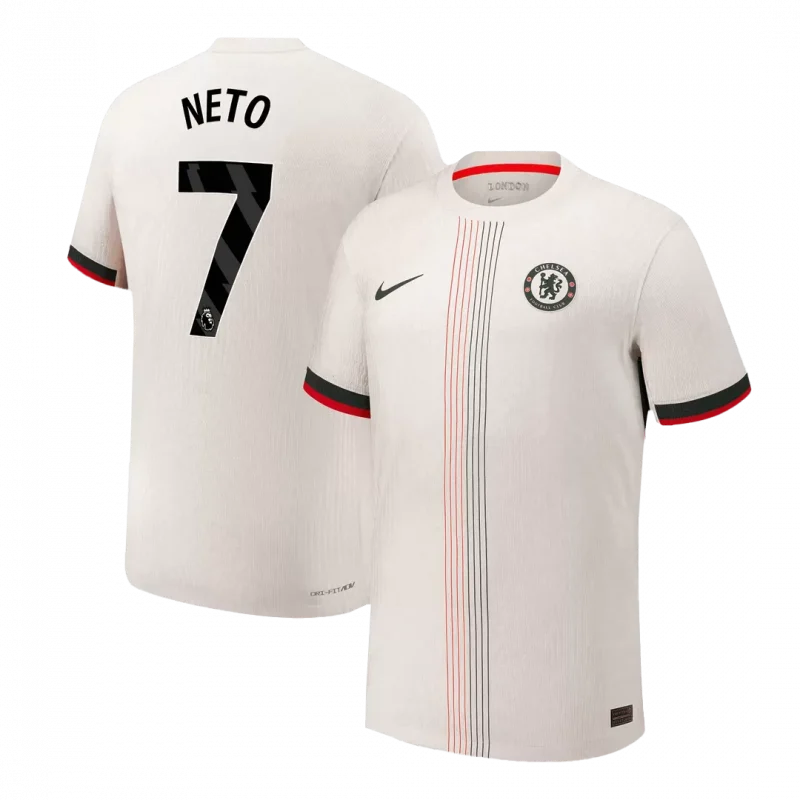 NETO #7 Chelsea Away Authentic Soccer Jersey 2025/26