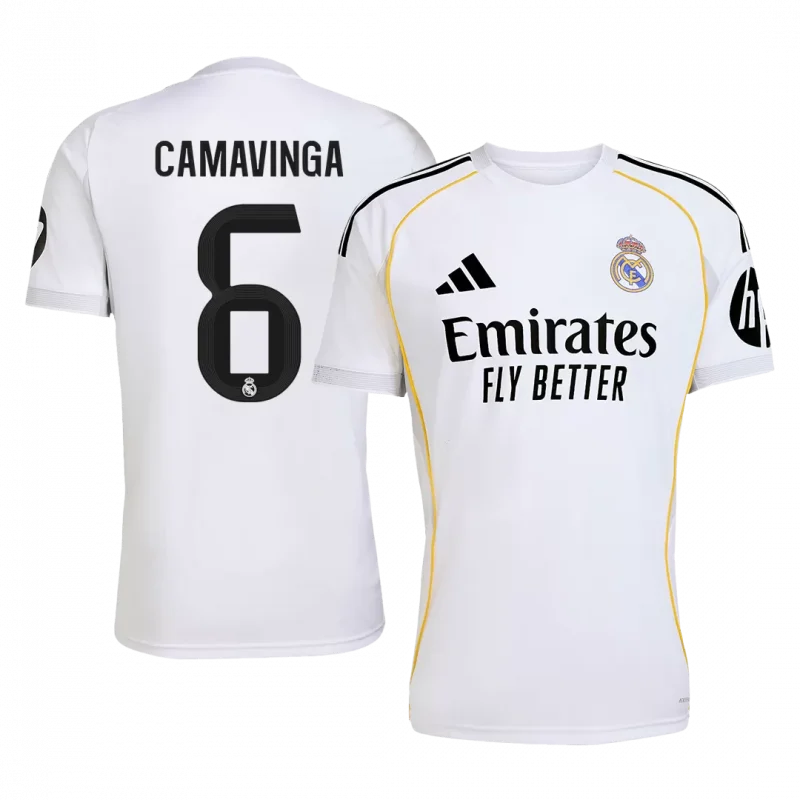 CAMAVINGA #6 Real Madrid Home Soccer Jersey 2025/26