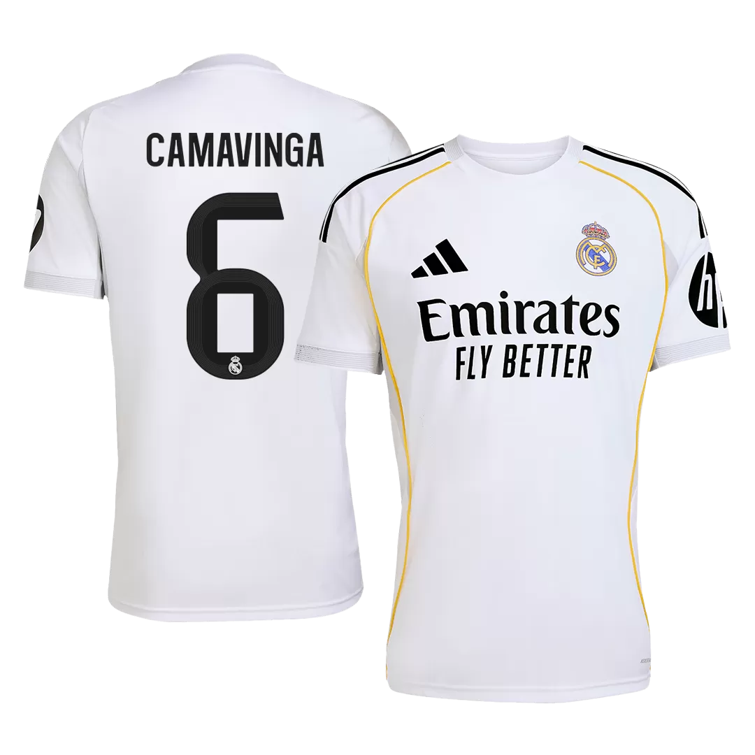 CAMAVINGA #6 Real Madrid Home Soccer Jersey 2025/26