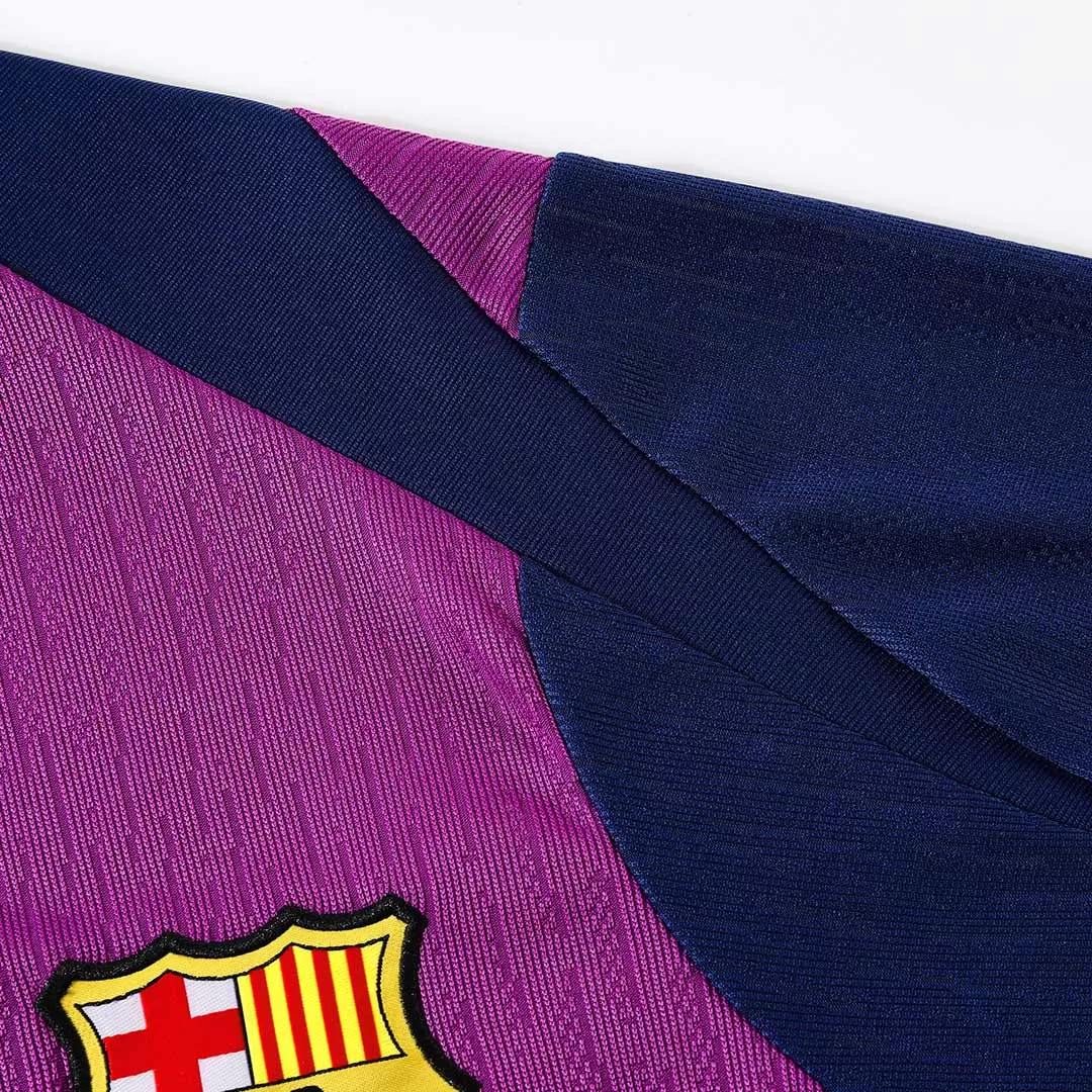 Barcelona 1/4 Zip Tracksuit 2025/26 Kids Purple - Image 8