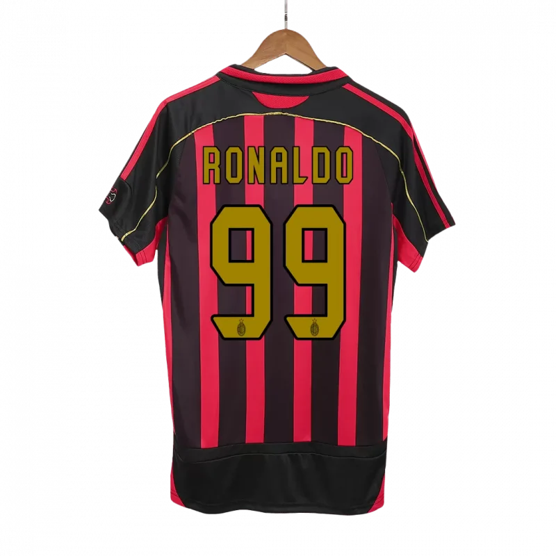Vintage Soccer Jersey RONALDO #99 AC Milan Home 2006/07
