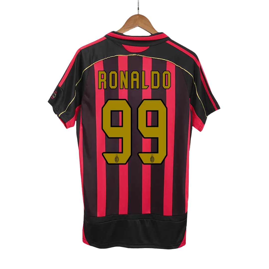 Vintage Soccer Jersey RONALDO #99 AC Milan Home 2006/07