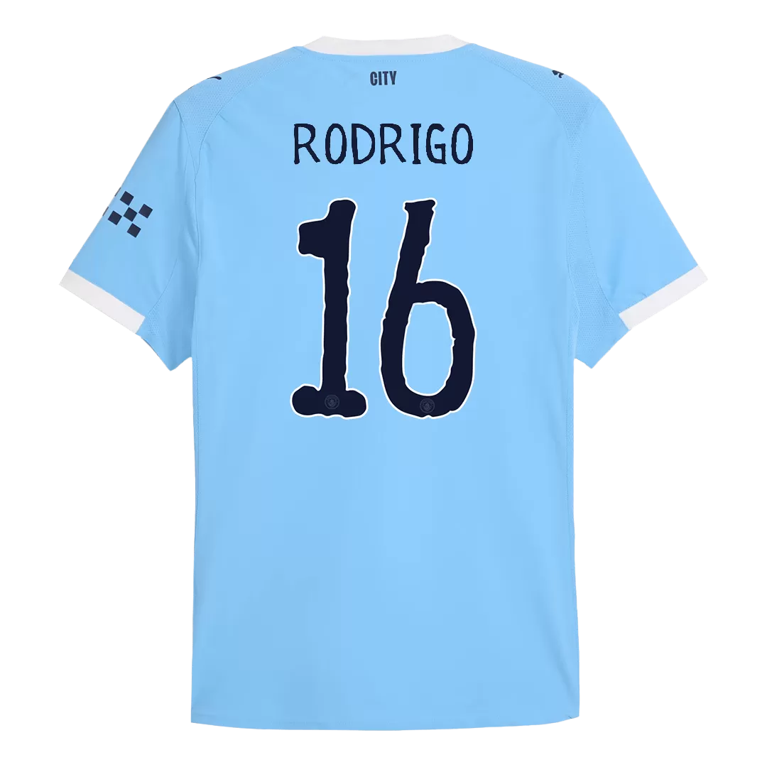 RODRIGO #16 Manchester City Home Authentic Soccer Jersey 2025/26 - Club World Cup - Image 3