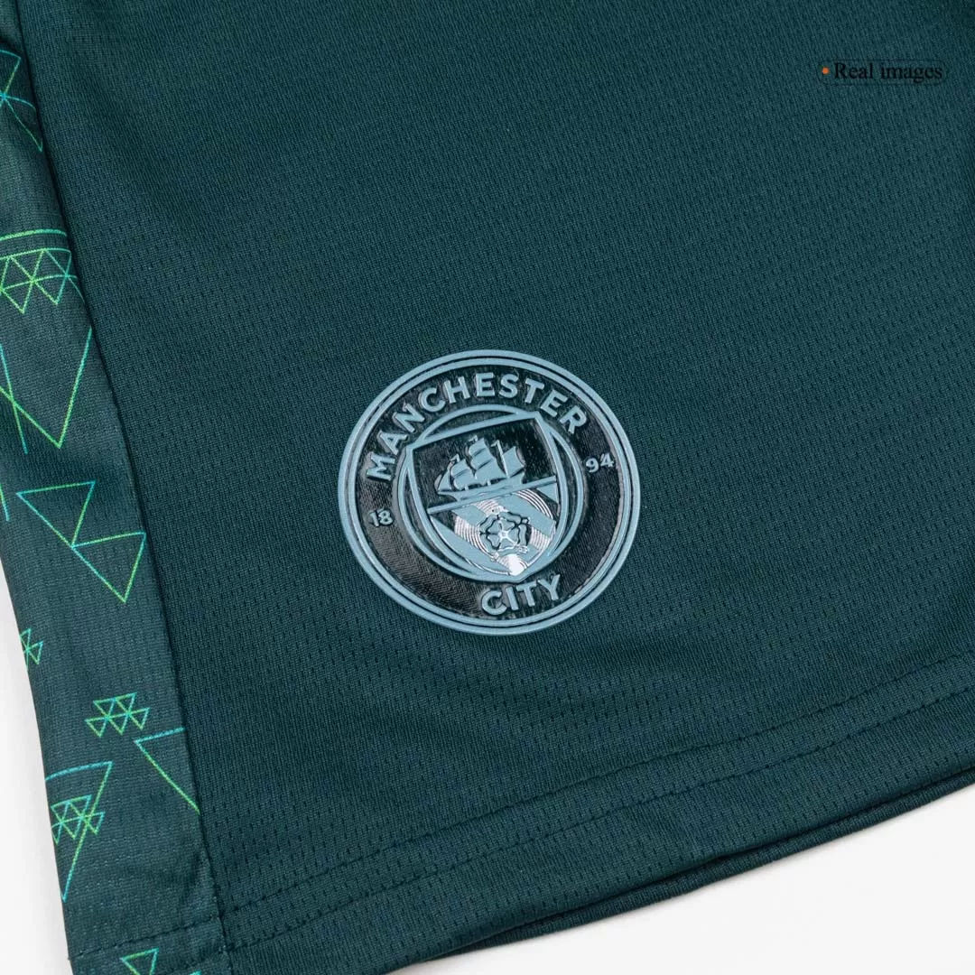 Manchester City Fourth Away Kids Soccer Jerseys Kit 2025/26 - Image 10
