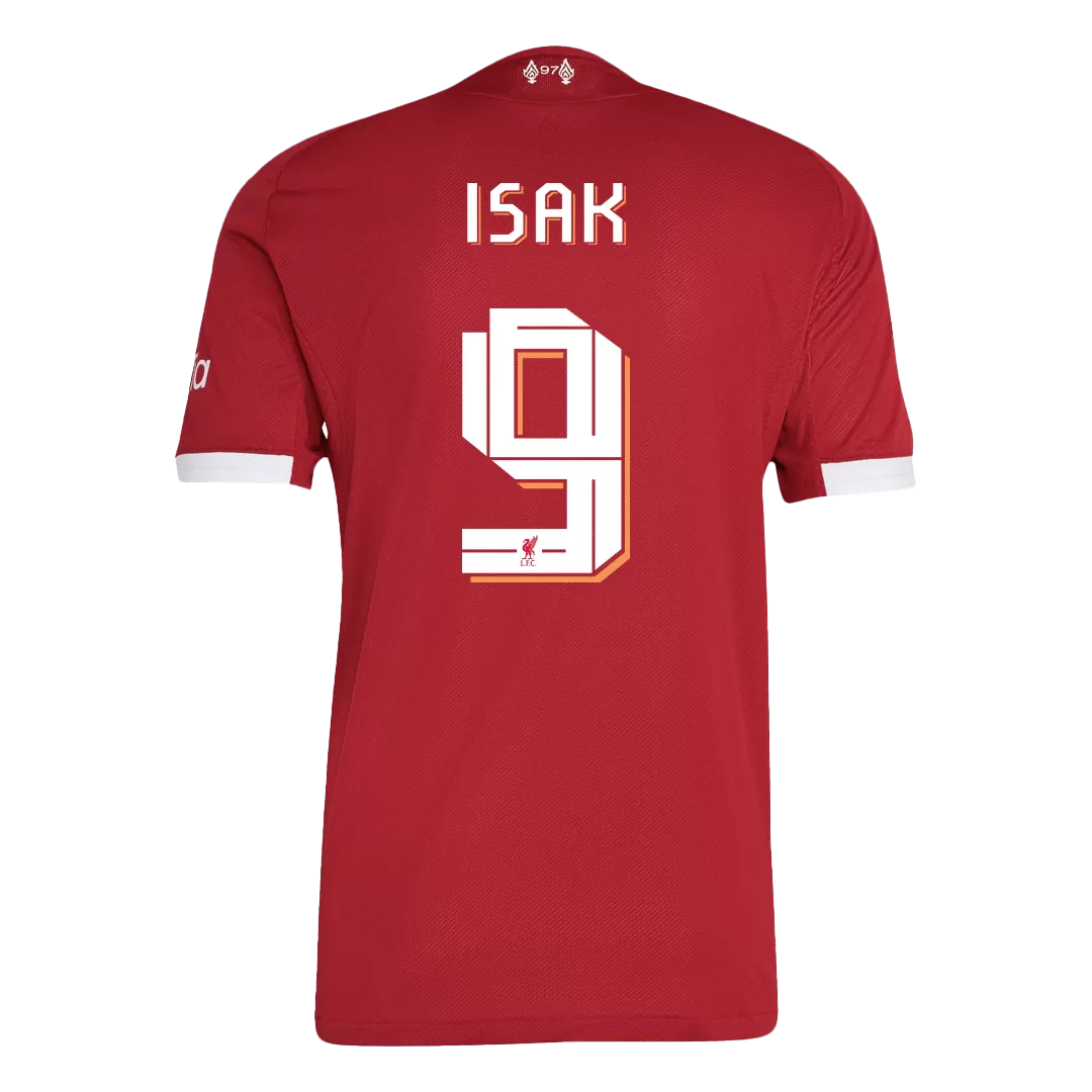 ISAK #9 Liverpool Home Authentic Soccer Jersey 2025/26 - Image 3