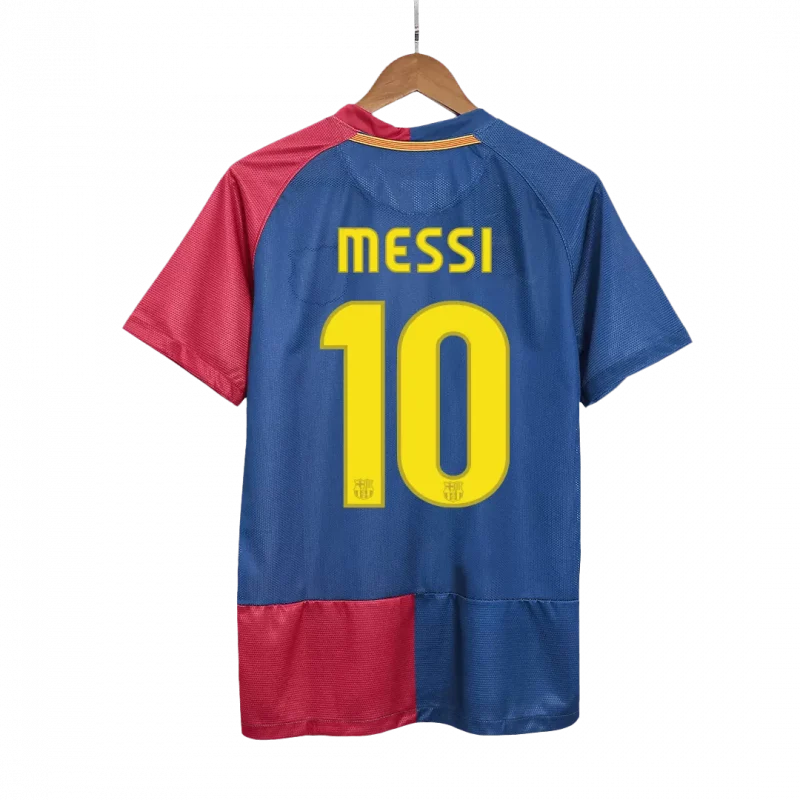 Vintage Soccer Jersey MESSI #10 Barcelona Home 2008/09 - UCL