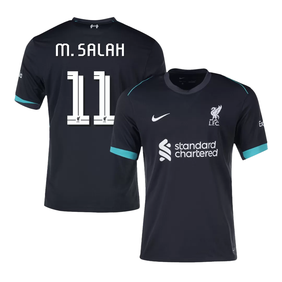 M.SALAH #11 Liverpool Away Soccer Jersey - UCL