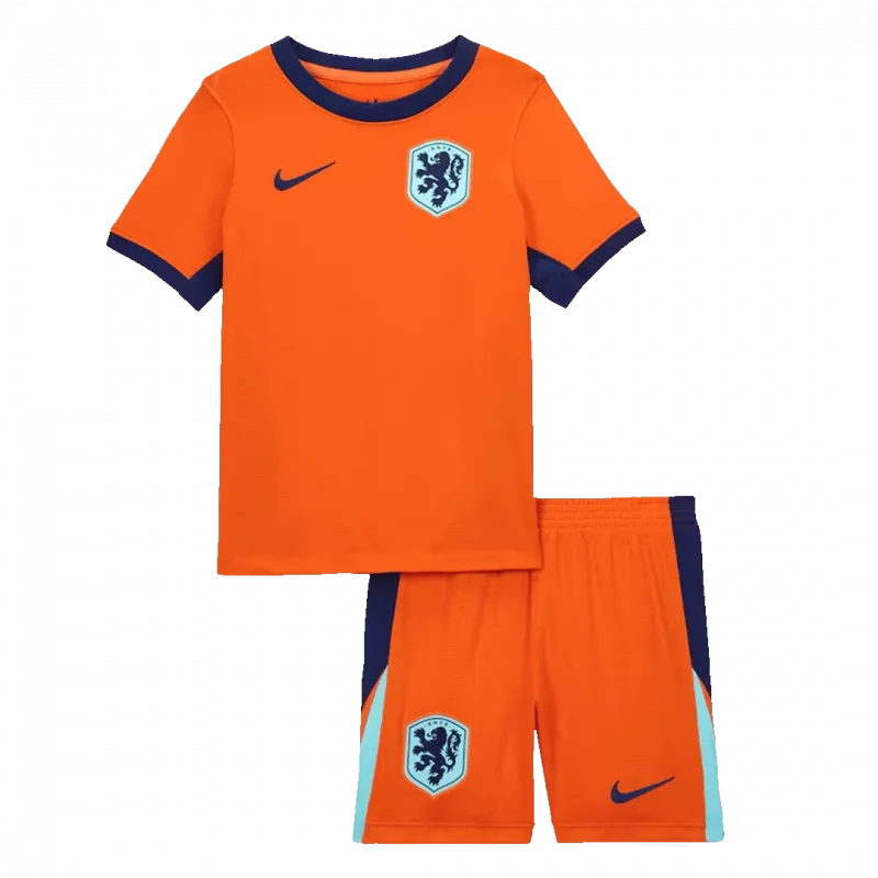 Netherlands Home Kids Soccer Jerseys Kit EURO