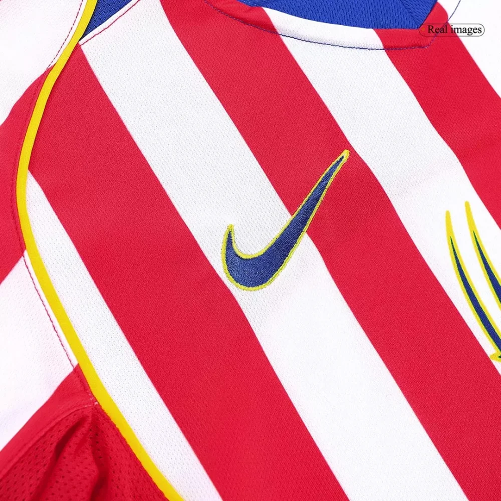 Retro Soccer Jersey Atletico Madrid Home 2004/05 - Image 6