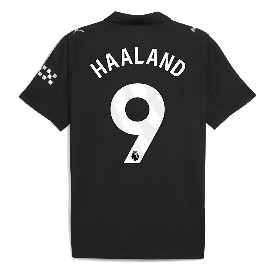 HAALAND #9 Manchester City Away Soccer Jersey 2025/26 - Image 3