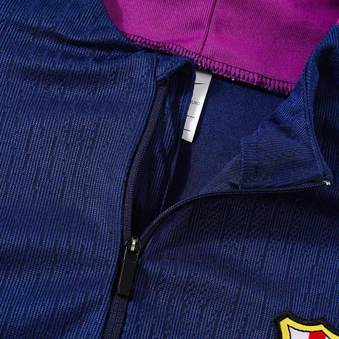 Barcelona 1/4 Zip Tracksuit 2025/26 Kids Navy - Image 11