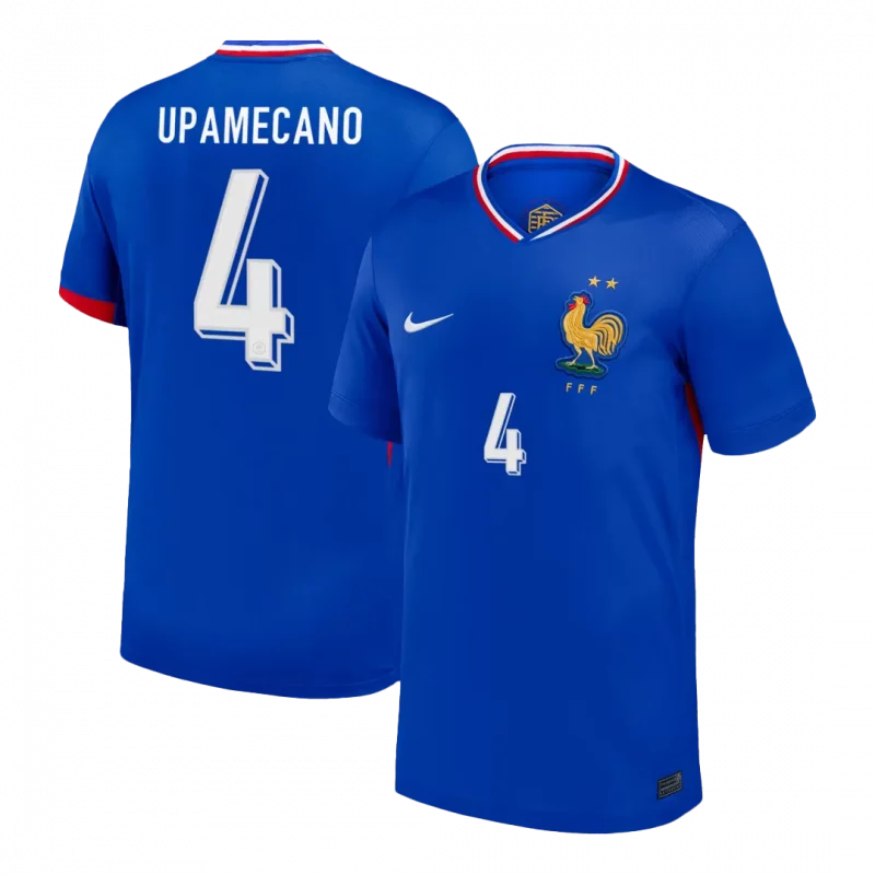 UPAMECANO #4 France Home Soccer Jersey