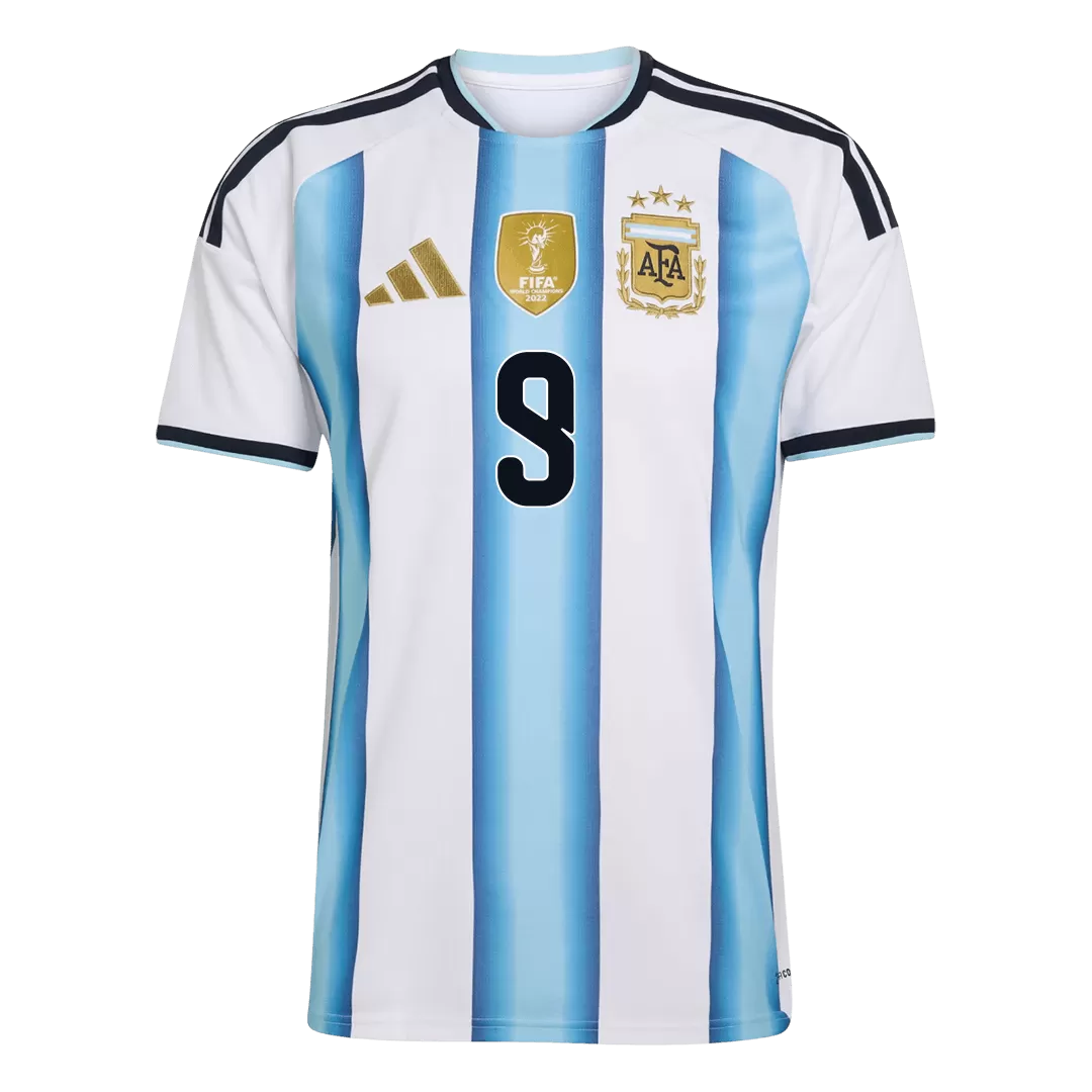 J.ÁLVAREZ #9 Argentina Home Soccer Jersey World Cup 2026 - Image 2