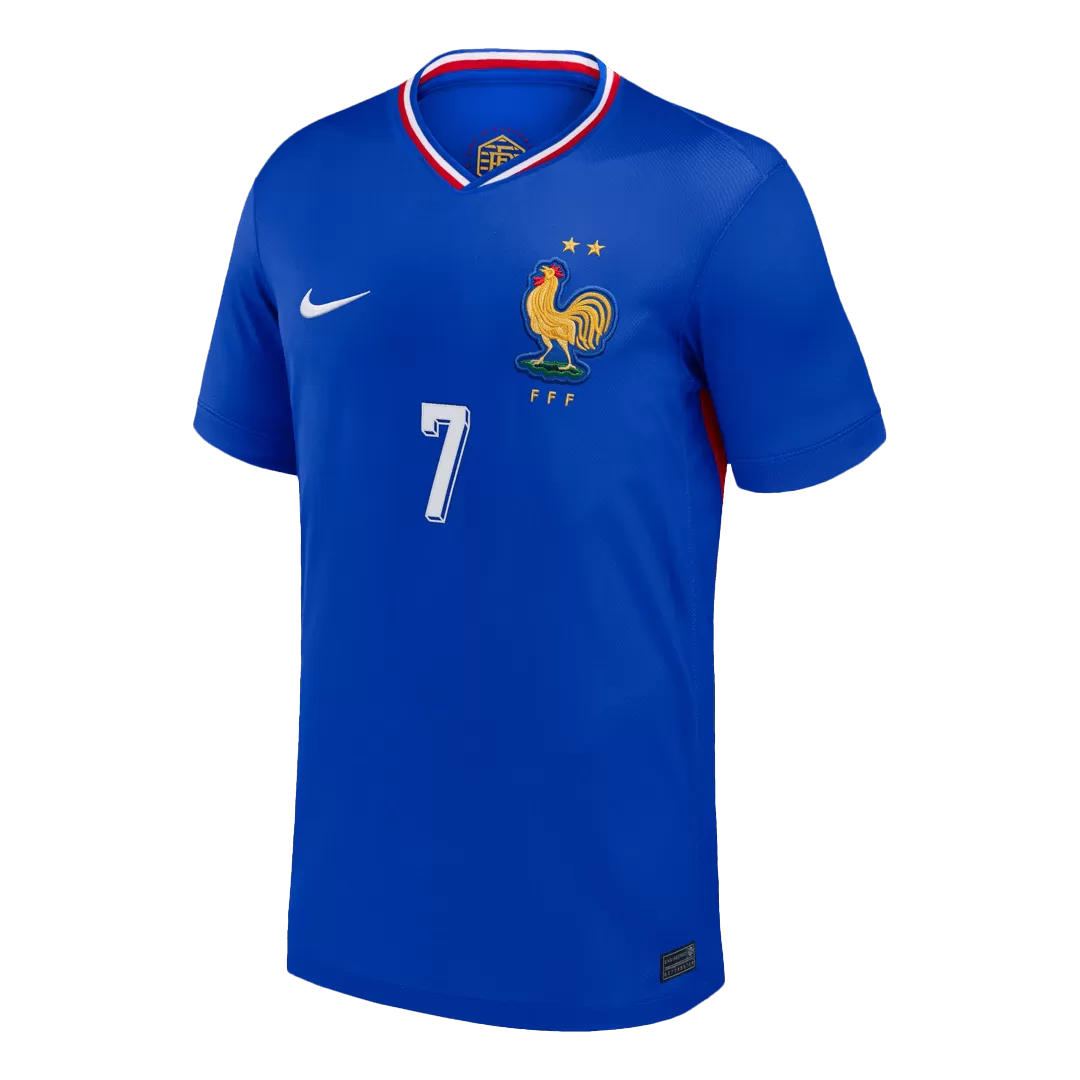 GRIEZMANN #7 France Home Soccer Jersey - Image 2