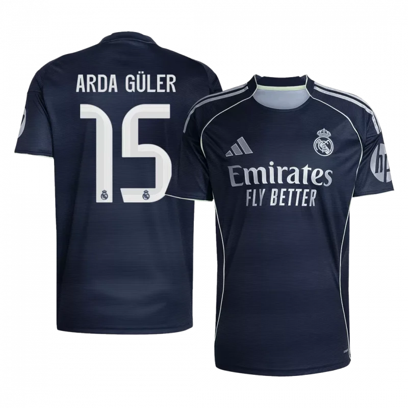 ARDA GÜLER #15 Real Madrid Away Soccer Jersey 2025/26