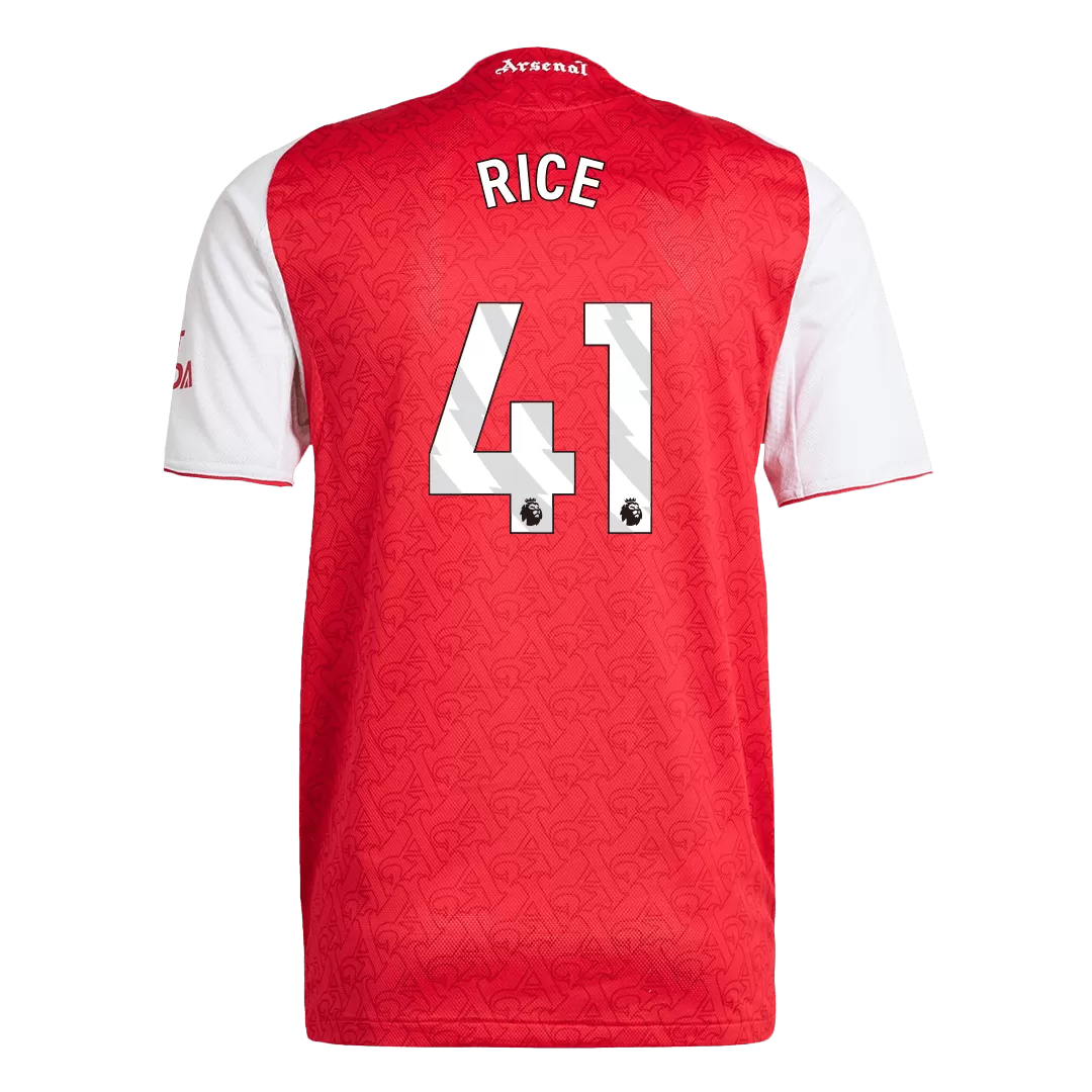 RICE #41 Arsenal Home Authentic Soccer Jersey 2025/26 - Image 3