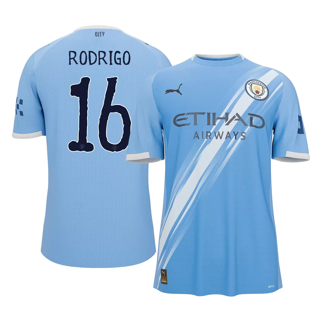 RODRIGO #16 Manchester City Home Soccer Jersey 2025/26 - Club World Cup