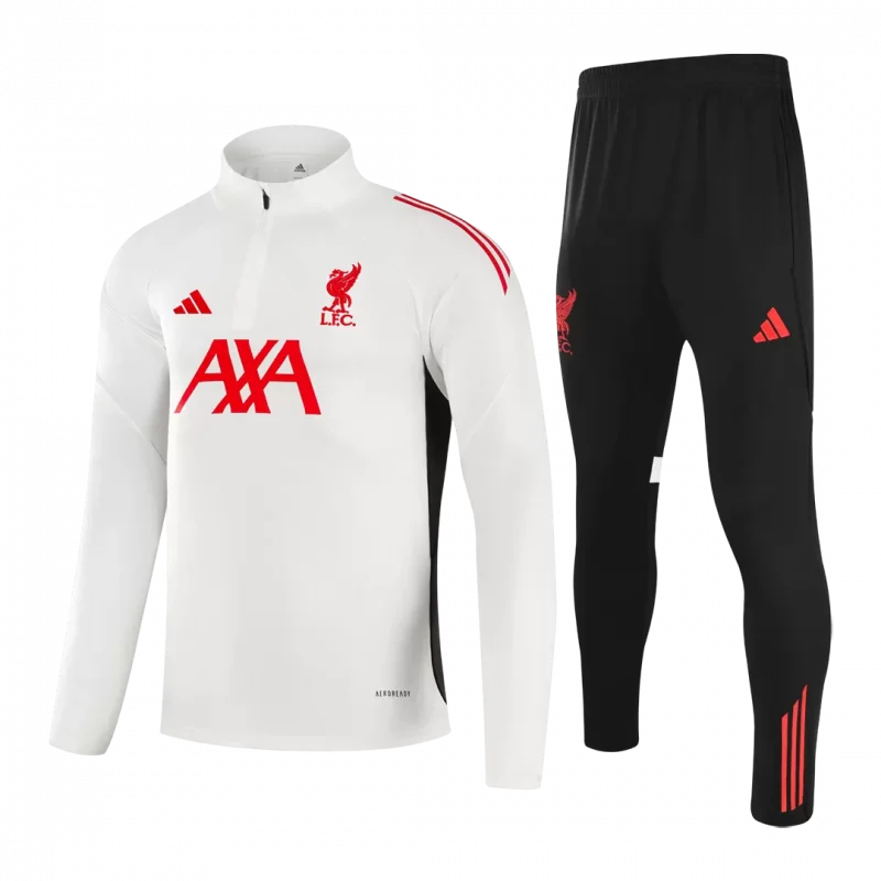 Liverpool 1/4 Zip Tracksuit 2025/26 White
