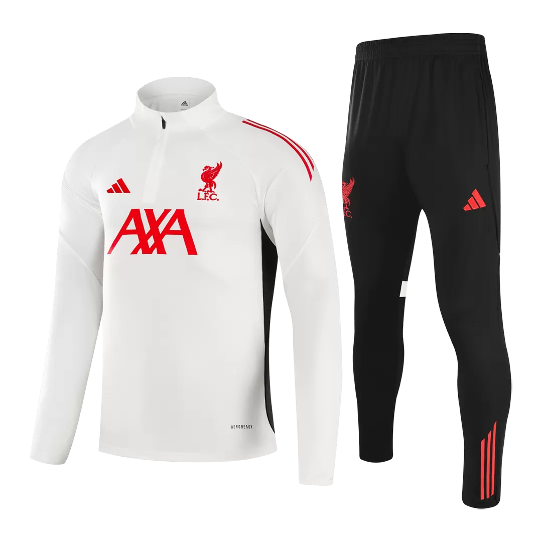 Liverpool 1/4 Zip Tracksuit 2025/26 White