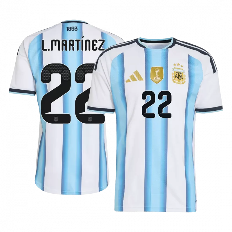 L.MARTÍNEZ #22 Argentina Home Player Version Jersey World Cup 2026