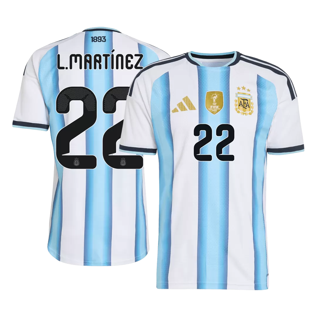 L.MARTÍNEZ #22 Argentina Home Player Version Jersey World Cup 2026
