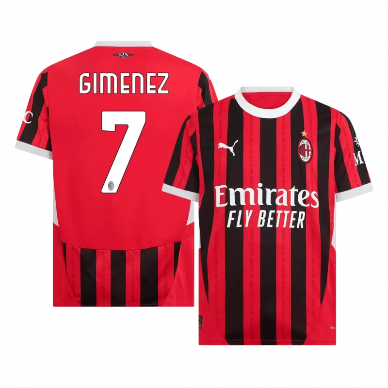 GIMENEZ #7 AC Milan Home Soccer Jersey