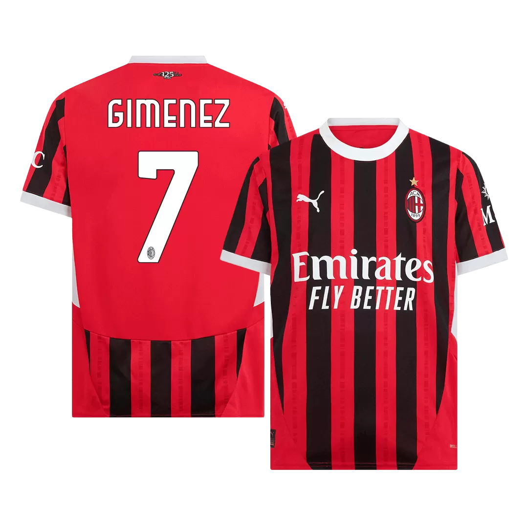 GIMENEZ #7 AC Milan Home Soccer Jersey