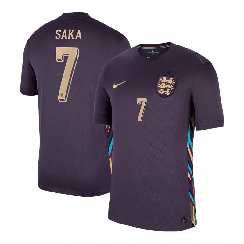 SAKA #7 England Away Soccer Jersey EURO