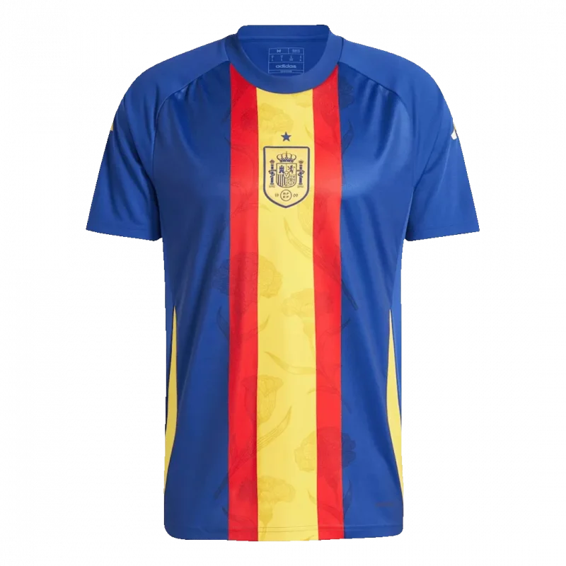 Spain Pre-Match Soccer Jersey EURO Blue