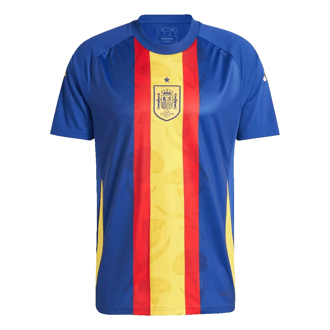 Spain Pre-Match Soccer Jersey EURO Blue