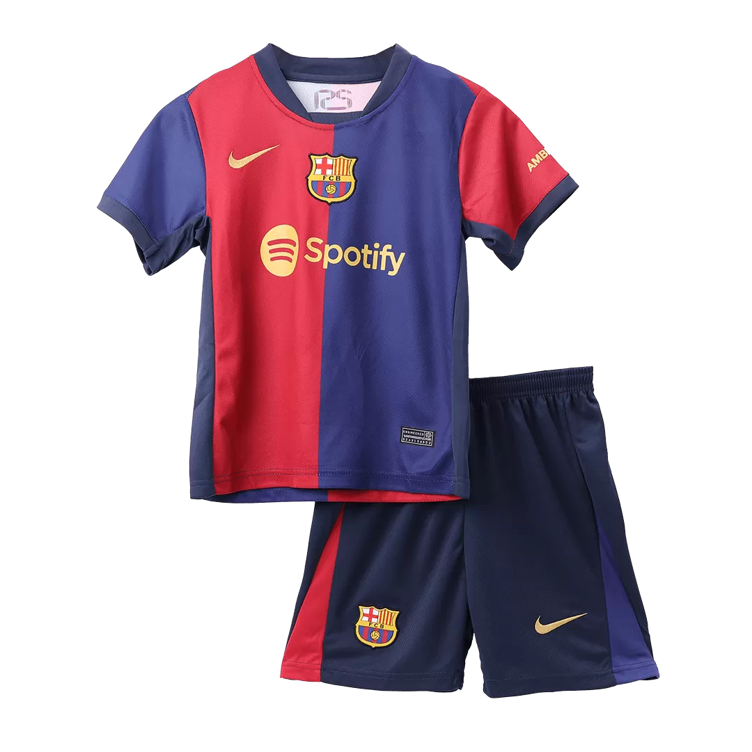 Barcelona Home Kids Soccer Jerseys Kit - Image 5