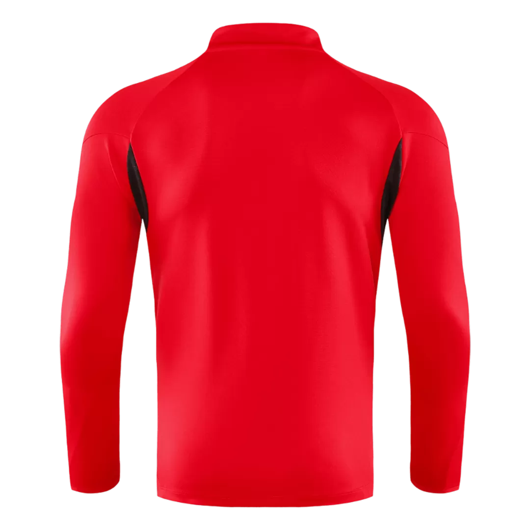 Arsenal 1/4 Zip Tracksuit 2025/26 Kids Red - Image 3