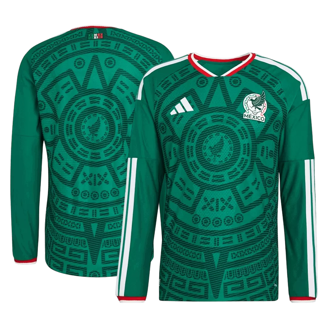 Mexico Home Long Sleeve Player Version Jersey World Cup 2026 - Image 3