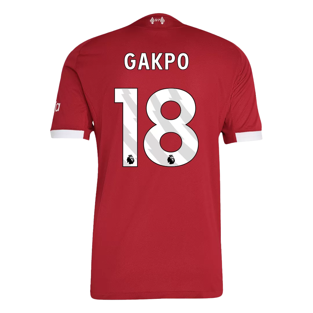GAKPO #18 Liverpool Home Authentic Soccer Jersey 2025/26 - Image 3