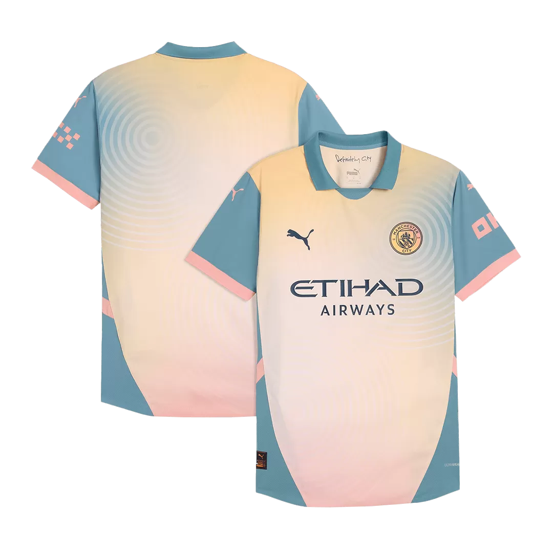 Manchester City Fourth Away Authentic Soccer Jersey- Definitely City (UCL) - Image 17