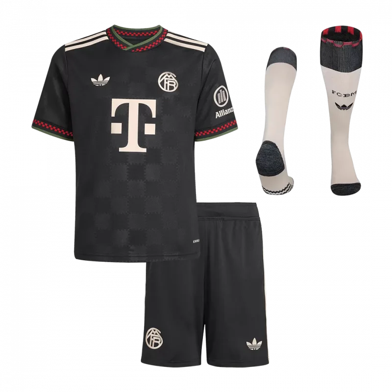 Bayern Munich Third Away Kids Soccer Jerseys Full Kit 2025/26