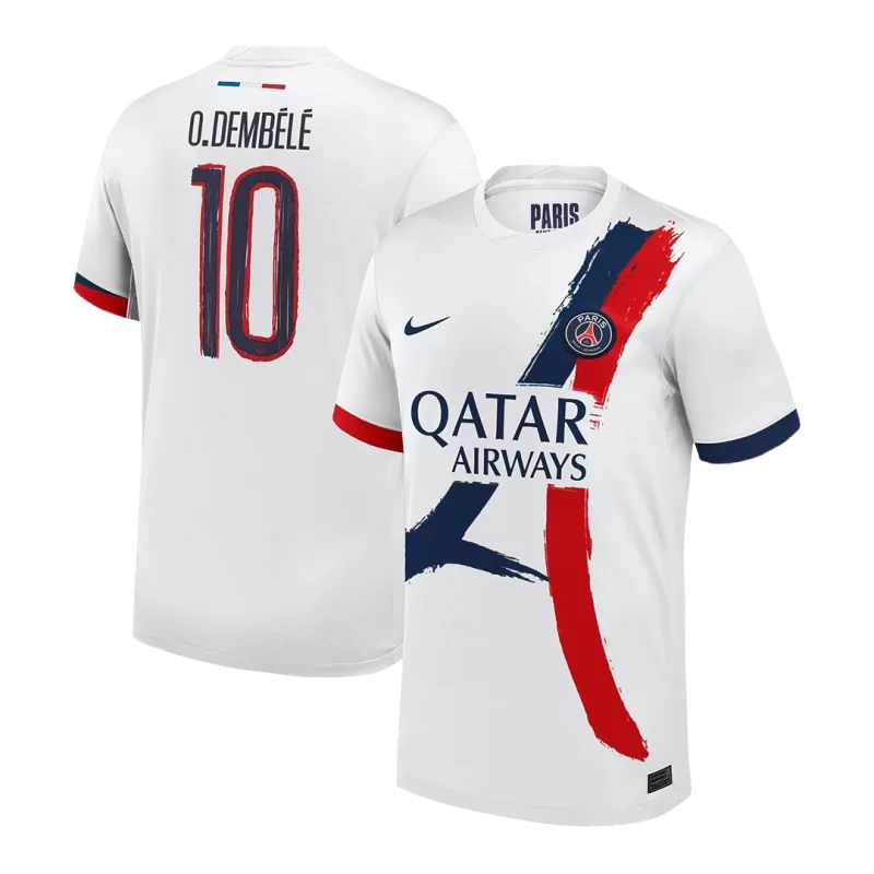 O.DEMBÉLÉ #10 PSG Away Soccer Jersey - UCL