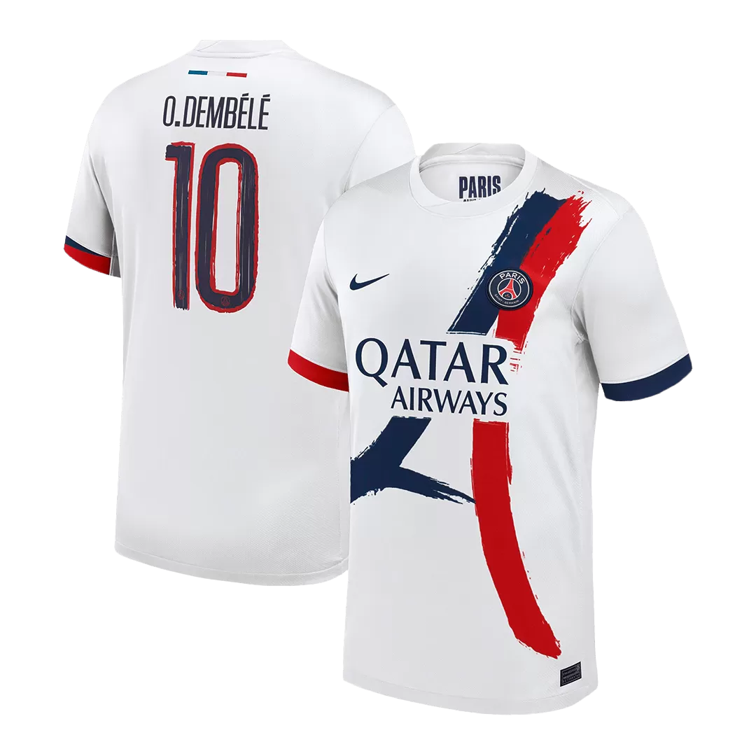 O.DEMBÉLÉ #10 PSG Away Soccer Jersey - UCL