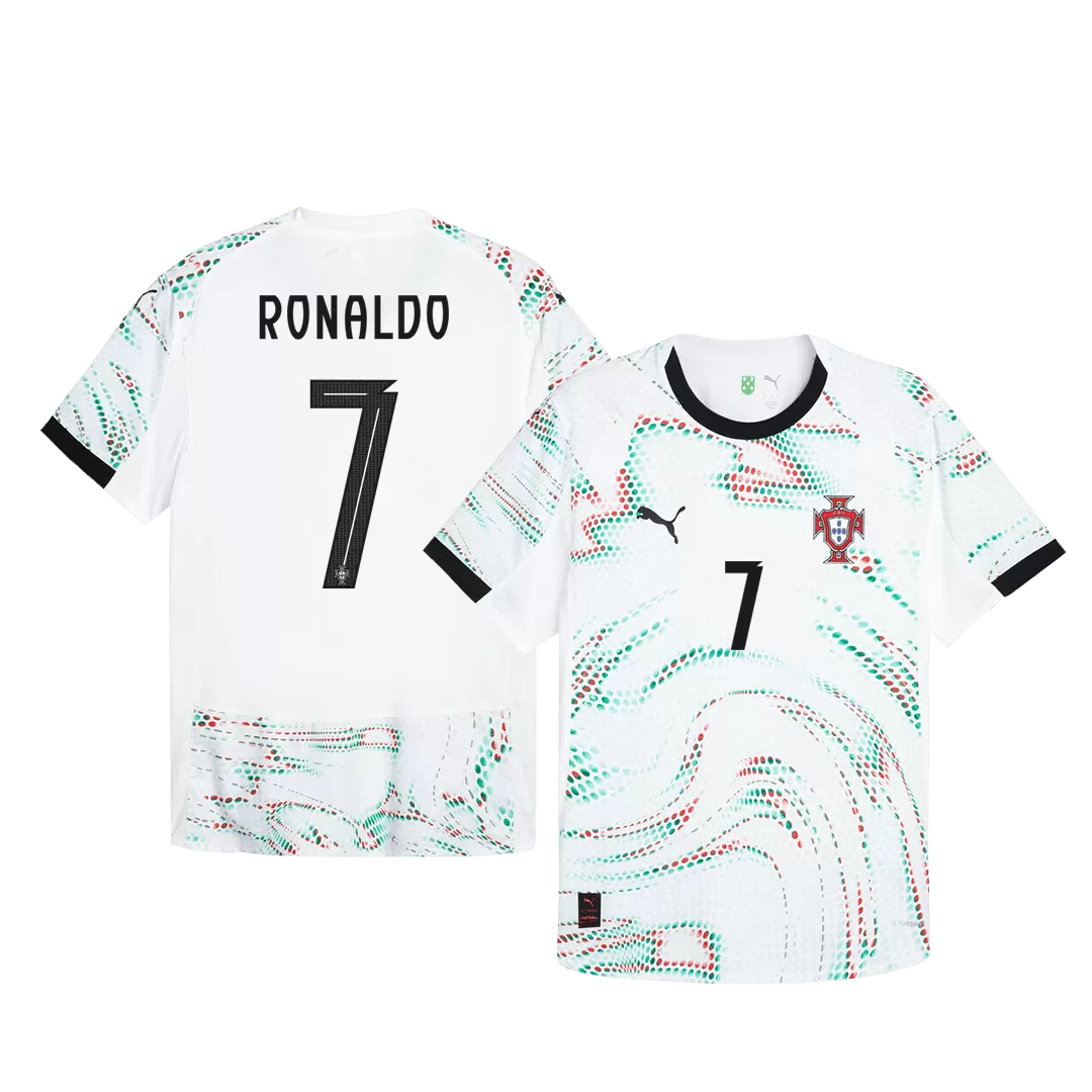 RONALDO #7 Portugal Away Authentic Soccer Jersey 2025