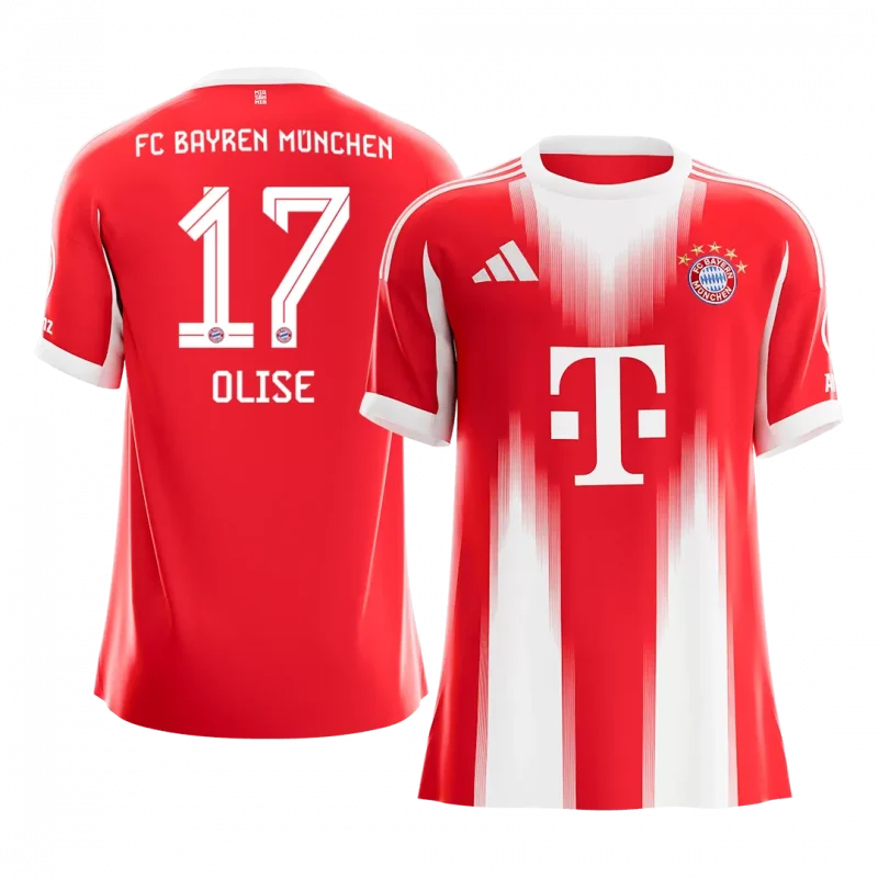 OLISE #17 Bayern Munich Home Soccer Jersey 2025/26